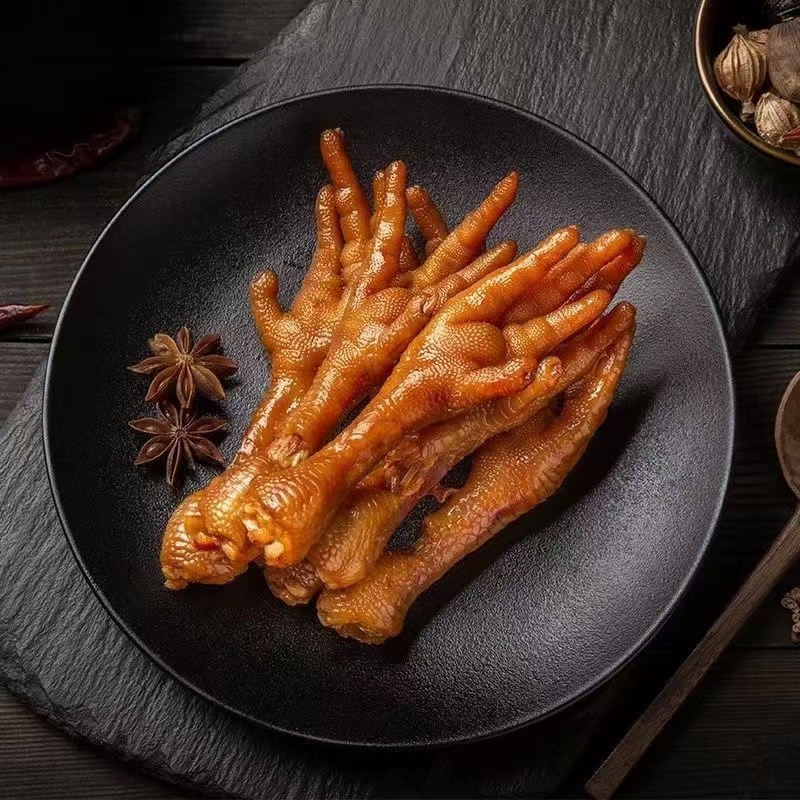 乡巴佬风味鸡爪真空卤香鸡爪红爪泡椒凤爪泡椒鸡爪卤味鸡爪