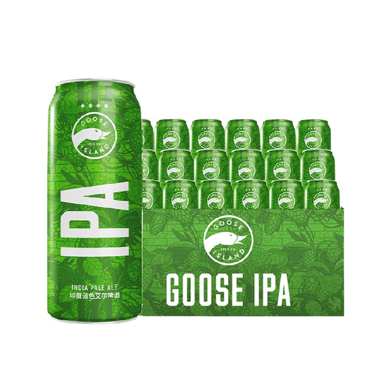 Goose Island/鹅岛IPA经典印度淡色艾尔精酿啤酒500ml*18听整箱