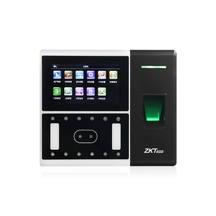 【戴口罩可识别】ZKTeco动态人脸识别考勤机AI302打卡机指纹人脸签到机可见光动态人脸识别门禁系统一体机