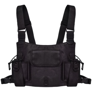 ins潮牌战术背心马甲包胸包多口袋多功能对讲机chest rig bag