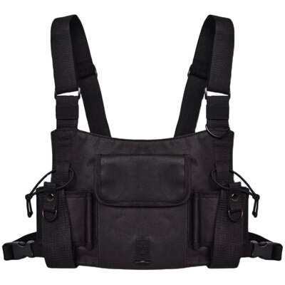 ins潮牌战术背心马甲包胸口袋