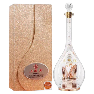 【情人节直播加赠】五粮液·缘定晶生(天鹅版)52度520ml订婚送礼