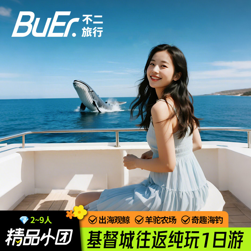 2-9人小团|新西兰旅游基督城周边阿卡罗拉凯库拉观鲸海钓一日游