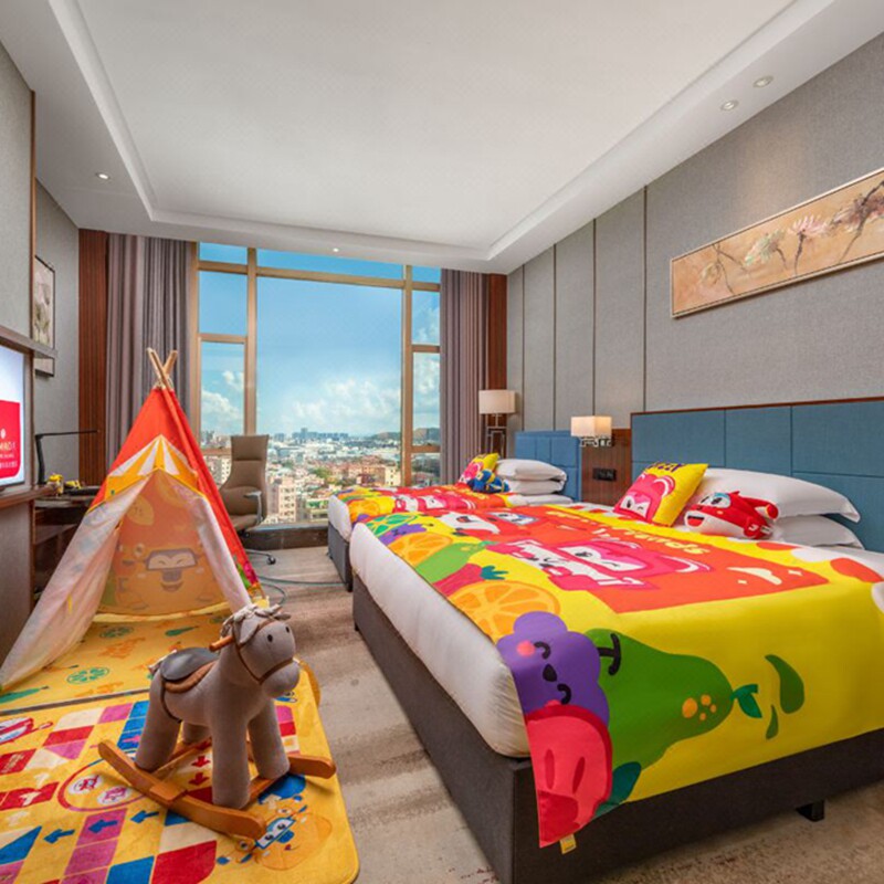 带娃玩73顺德华美达酒店·酷芽亲子房1晚 可选无早/2大1小早