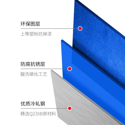 厂鸣固仓储货架库房仓库储物架轻型多功能置物架展示架4层蓝色促