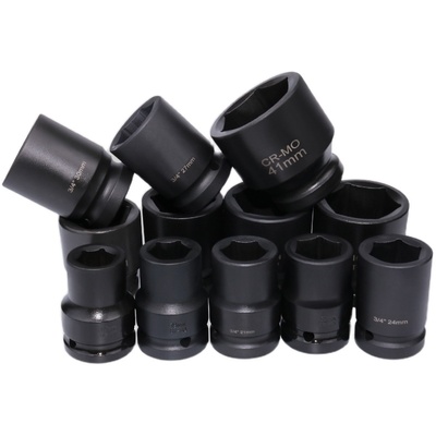 重型风炮套筒 3/4中风炮套头中型套铜气动六角板头电动扳手36MM