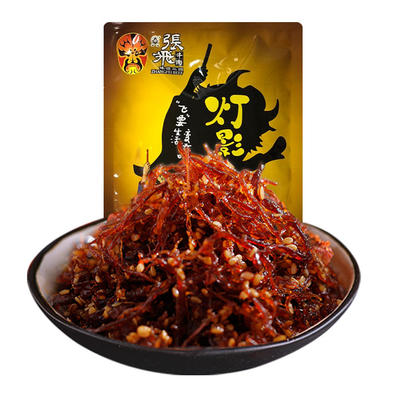 张飞牛肉五香灯影牛肉丝100g成都特产零食小吃熟食即食休闲