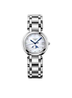 【自营】LONGINES 浪琴心月系列精钢白色 石英机芯L8.115.4.87.6