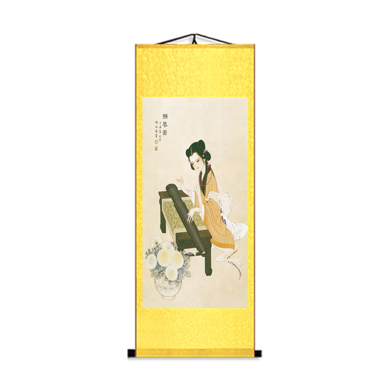 茶楼会所卧室美人仕女古典风国画