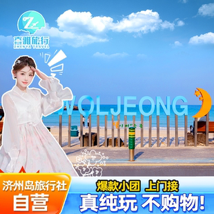 韩国济州岛一日游牛岛小团拼车纯玩东西南线包车酒店接送旅游中文