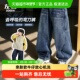 男童牛仔裤 子2026新款 春秋款 左西童装 儿童春装 裤 中大童洋气弯刀裤