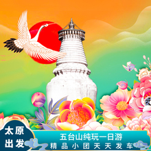 太原到山西旅游门票 头等舱首站五爷庙 五台山一日游 5人纯玩小团