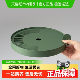 茶盘日式 万仟堂茶盘小型家用储水式 茶托盘轻奢高档干泡茶台湖月