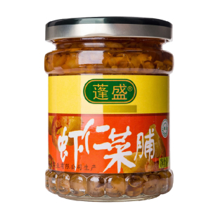 潮汕特产酱菜蓬盛虾仁菜脯195g瓶装开胃下饭菜榨菜咸菜佐粥