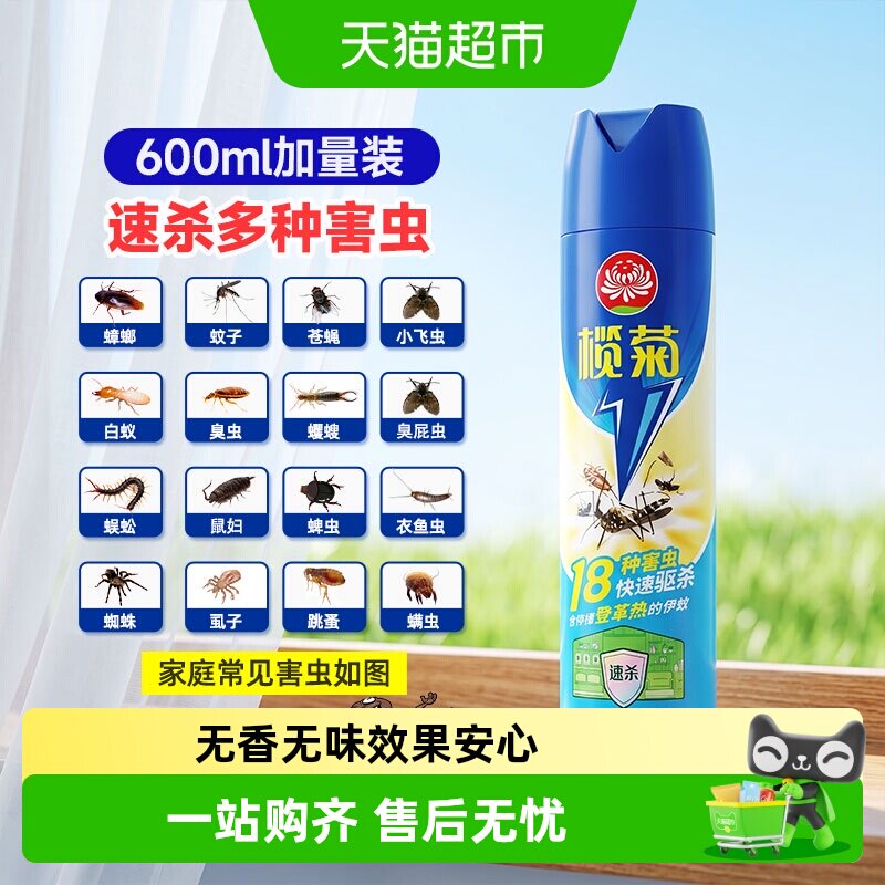 榄菊菊之语杀虫剂无香无味速杀气雾剂室内灭蚊虫苍蝇跳蚤蟑螂药