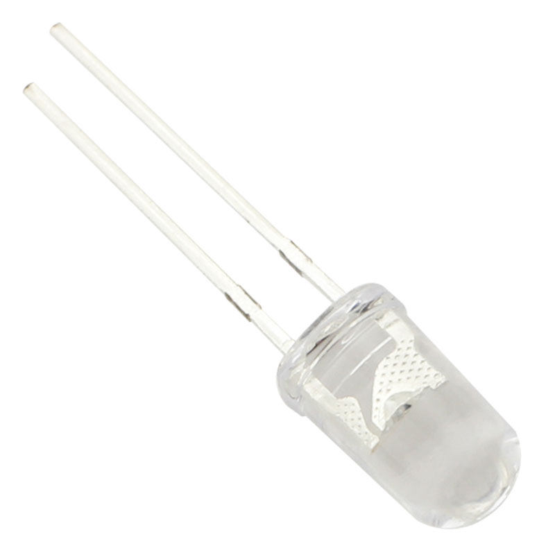 5mm圆头led灯珠3V/5V/12V白光插件红蓝绿黄光超高亮F5发光二极管