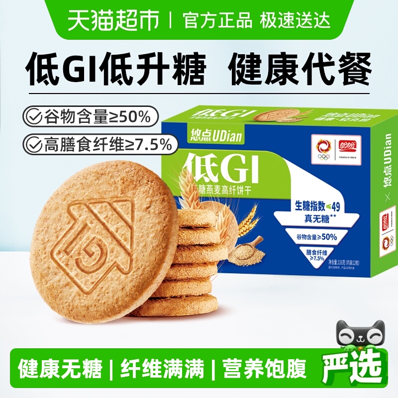 盼盼梅尼耶低GI无糖饼干营养代餐苏打饼干零食休闲食品