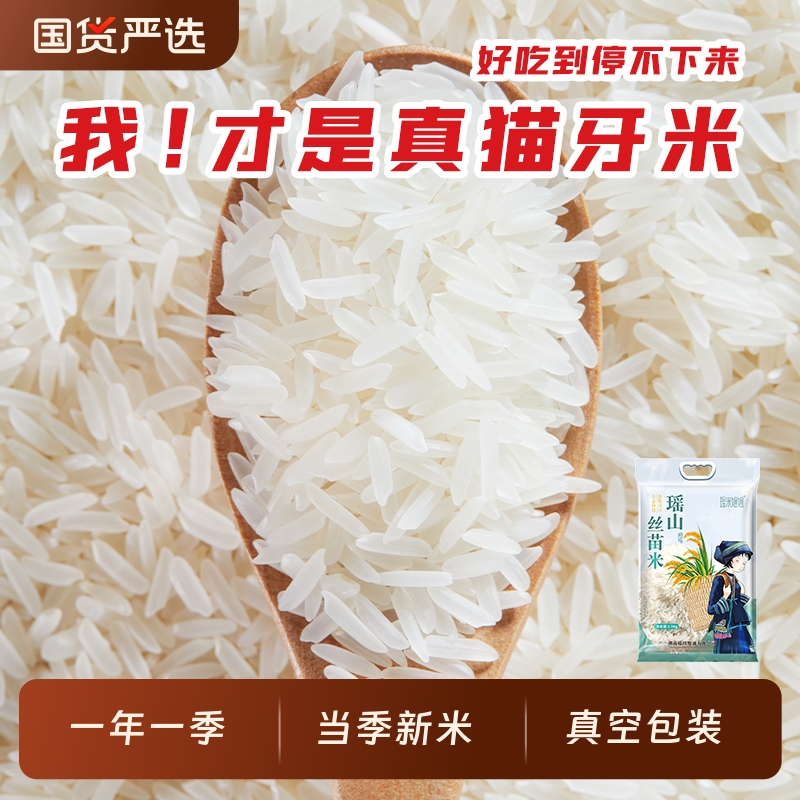 瑶山丝苗米新米5/10斤真空包装南方大米长粒香米优质农家国货生态