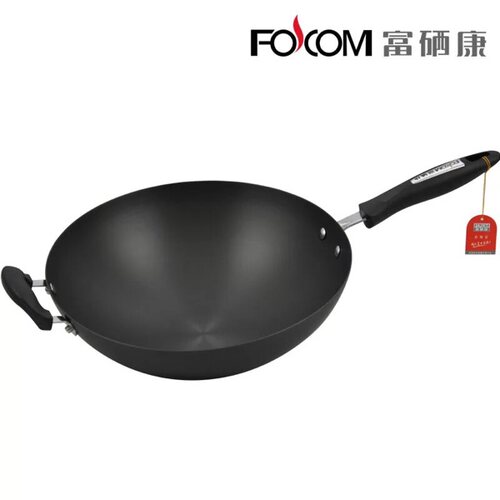 富硒康好嫂子硬质氧化生32cm炒锅
