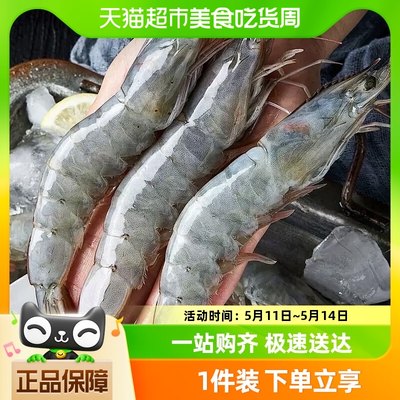 【香菇来了】鲜冻大虾1.5kg/盒特大30/40冷冻白虾1盒/2盒