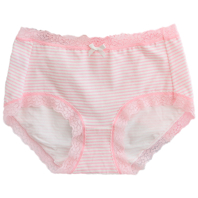 4条装蝶安芬内裤女中可爱腰平角