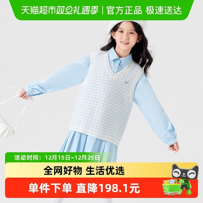 巴拉巴拉连衣裙女童马甲