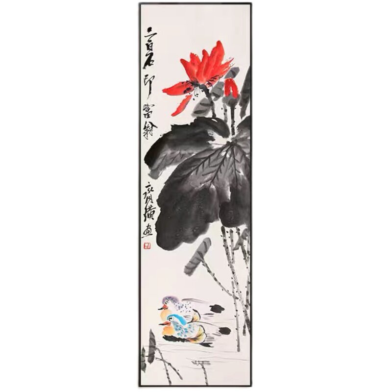 新款印花正品dmc客厅竖版十字绣