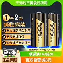 555电池1号碱性电池2粒大号电池适用于热水器/煤气燃气灶