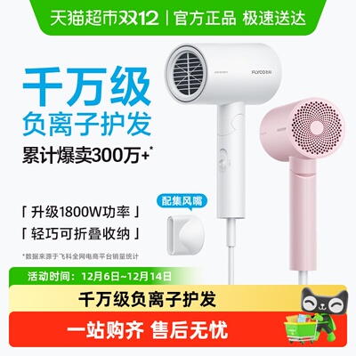 飞科大功率负离子速干护发吹风机