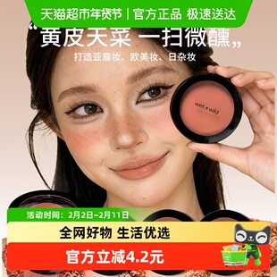 【黄黑皮亚裔妆】wetnwild湿又野腮红收缩色氛围感提气色显色持久