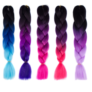 假发脏辫xpression twist Braids hair ombre jumbo expression