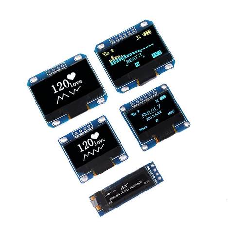 0.96寸OLED显示屏模块0.91 1.3 1.54寸12864液晶屏4/6/7针IIC/SPI
