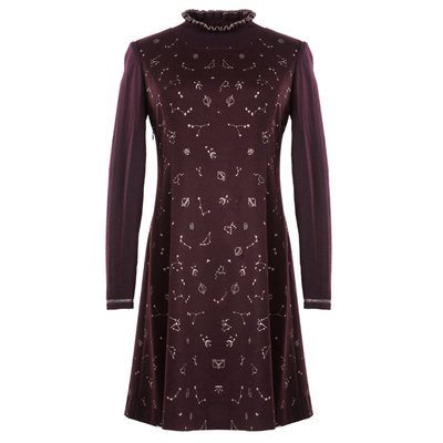 ZORANZI庄子中长款长袖连衣裙