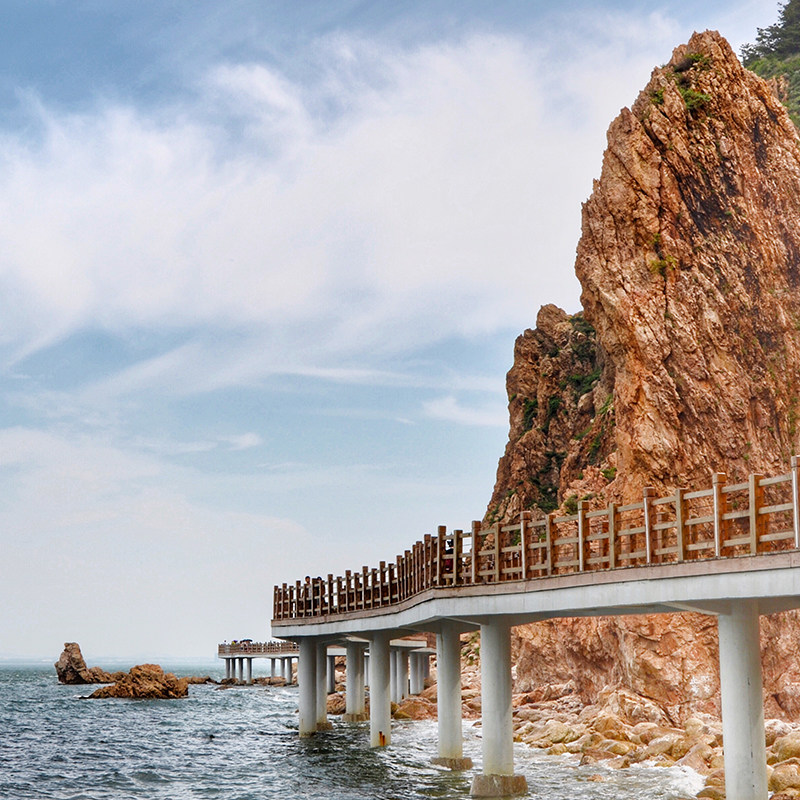 【包车游★1单1团】烟台蓬莱长岛旅游风景区赶海看日落一日游