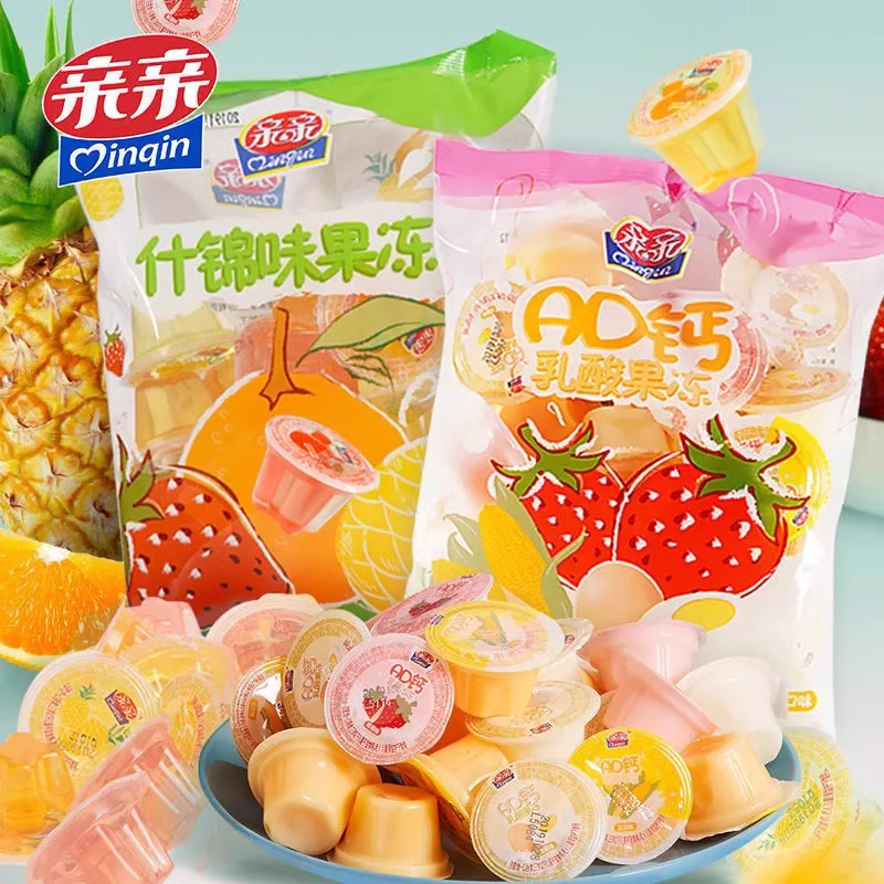 亲亲360g袋装什锦多口味果冻儿童果冻休闲零食休闲小吃水果味Q弹