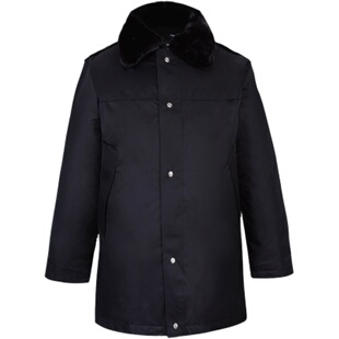 加厚保安服棉服多功能保安冬棉衣加长可拆卸保安大衣工作服棉袄男