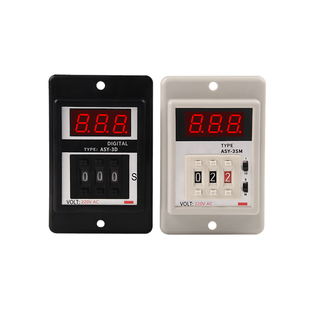 ASY-3D拨码数显时间继电器AC220V延时器定时器ASY-3SM计时器999秒