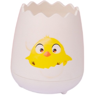 晨光笔筒收纳盒北欧个性简约办公室桌面创意多功能笔筒可爱少女铅笔筒小清新方形装笔盒子摆件大容量蛋壳造型