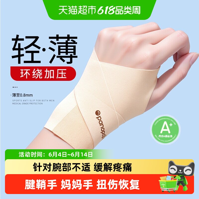 医用护腕手腕劳损腱鞘炎运动扭伤妈妈手健身羽毛球专用护套男女薄