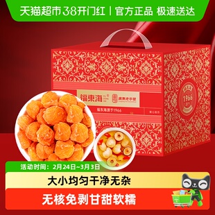 【年货礼盒】福东海10A桂圆肉干礼盒龙眼肉无核免剥独立小袋