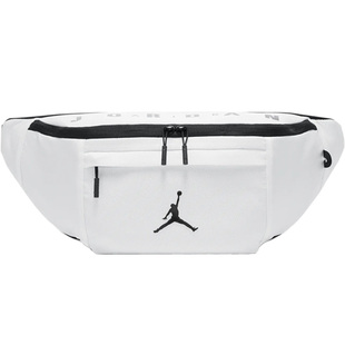 耐克NIKE JORDAN休闲运动腰包大容量斜挎单肩胸包男女DN2664-100