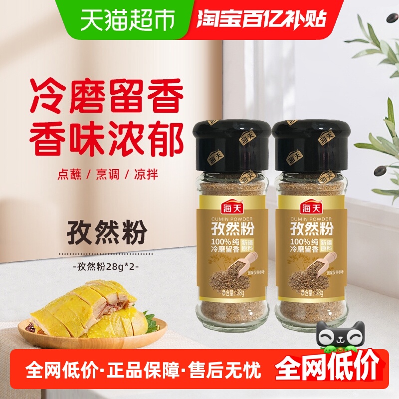 海天调味粉孜然粉28g×2瓶