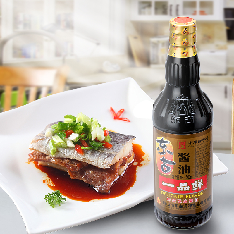 东古一品鲜酱油500ml瓶装特级酿造酱油炒菜凉拌味极鲜家用调味品