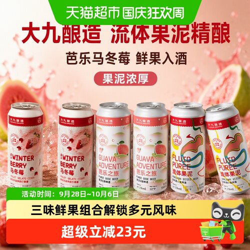 大九酿造流体果泥精酿500ml*6罐