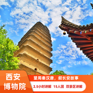 含票西安博物院+小雁塔2.5小时双景区品牌讲解15人纯玩小团