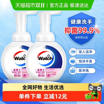 威露士泡沫抑菌洗手液225ml×2瓶