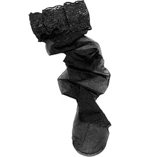 RESISTU  少女性感过膝丝袜黑丝入体短袜女蕾丝情调火辣超薄脱免