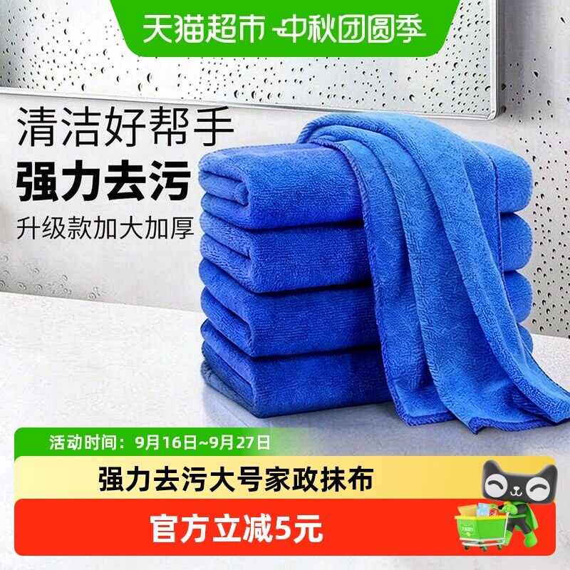 达福芮保洁抹布吸水不易掉毛5条