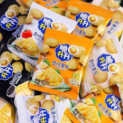 脆升升香脆薯条蜂蜜黄油番茄味原切大袋土豆条超值宿舍解馋小零食
