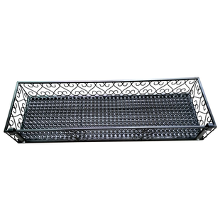 加宽挂墙花架子悬挂阳台铁艺栏杆多肉花架窗台花盆置物架室内外挂